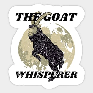 goat whisperer. Goat lovers and goat owners gift goat Sticker